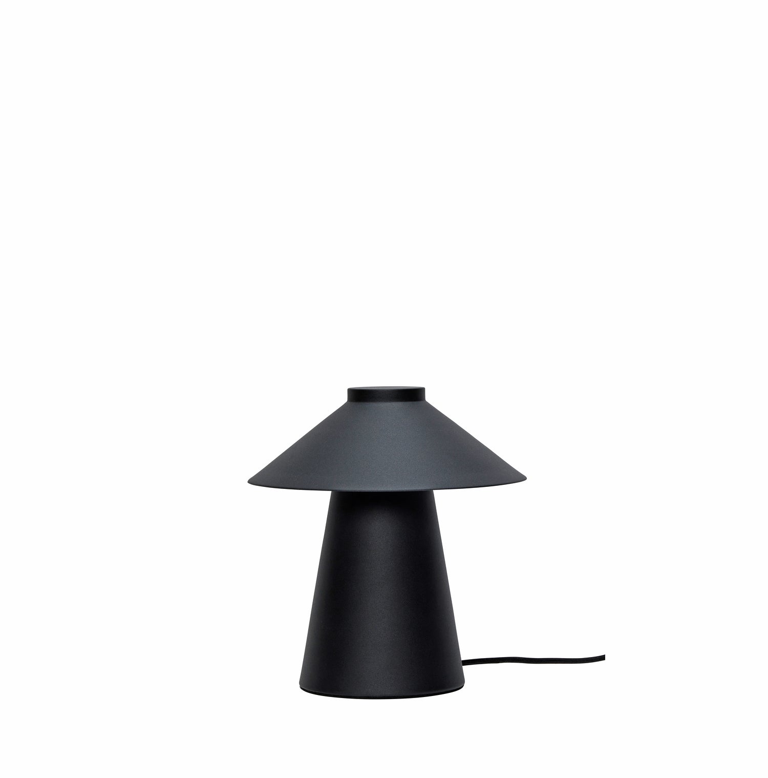 Hiirikkopöytävalaisin musta - Ø25xh26cm, e27