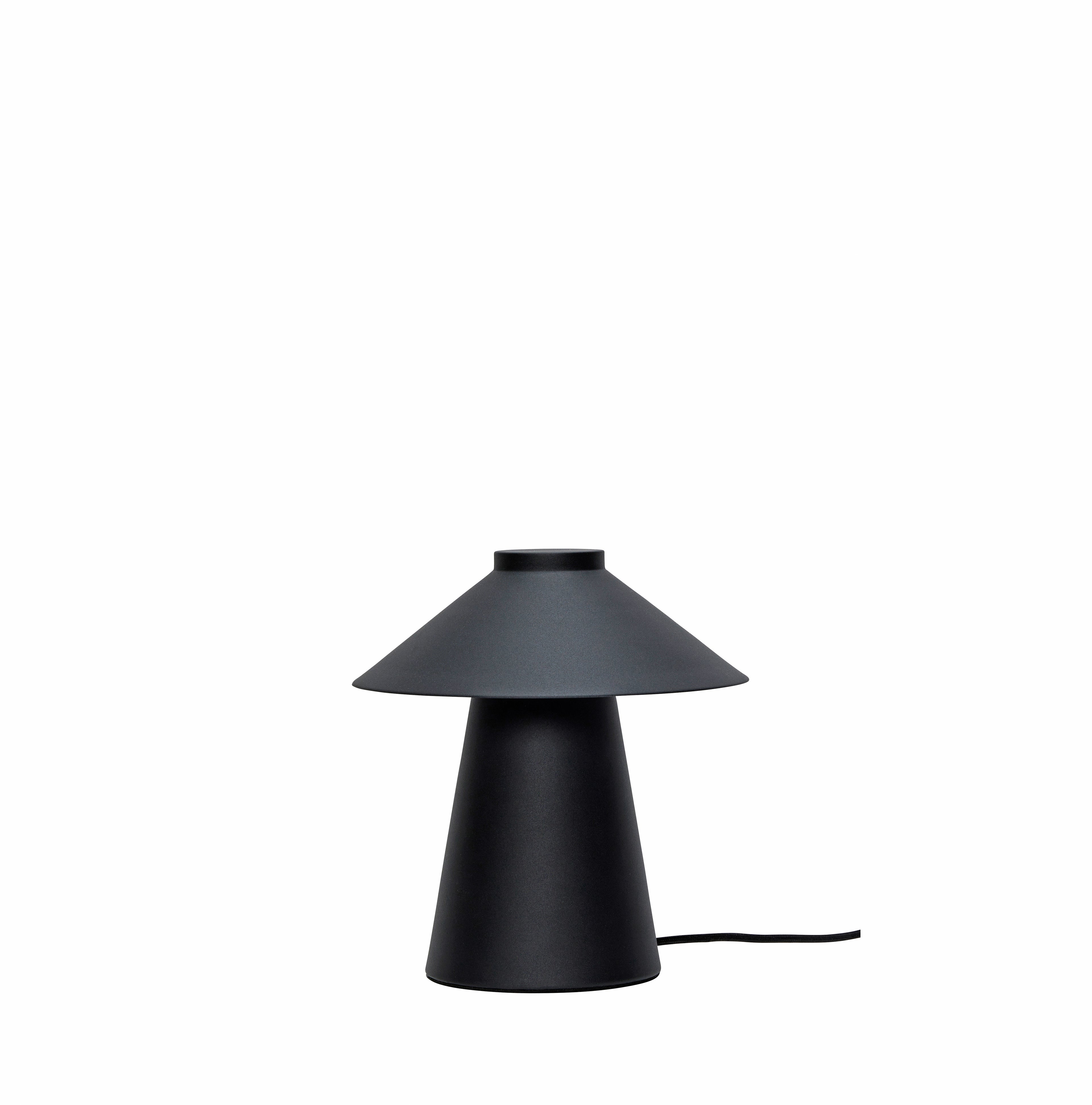 Hiirikkopöytävalaisin musta - Ø25xh26cm, e27