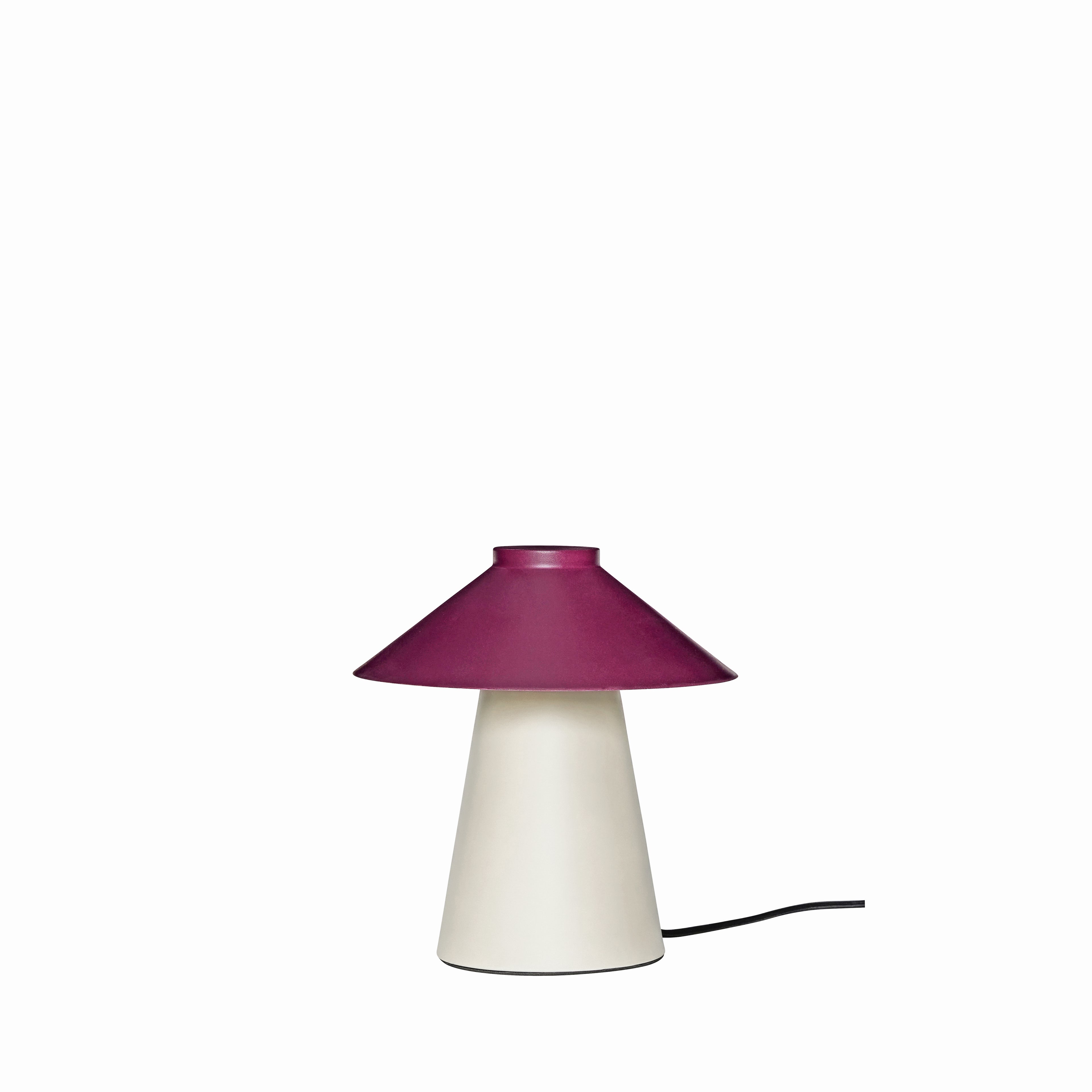 Hiirikkopöytävalaisin hiekka/viininpunainen - Ø25xh26cm, e27