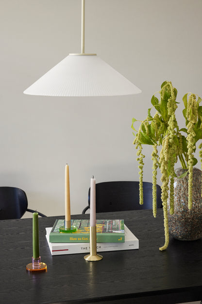 Kiinteä riipus valkoinen/hiekka - ø44xh34cm, E27