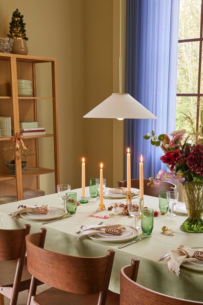 Kiinteä riipus valkoinen/hiekka - ø44xh34cm, E27