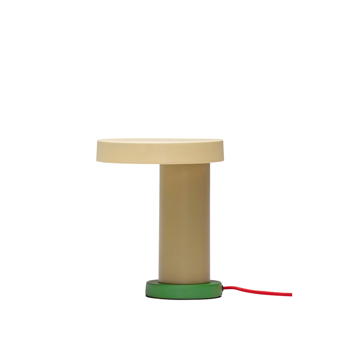 Taikapöytävalaisin vihreä/oliivinvihreä - Ø20x H25cm, LED