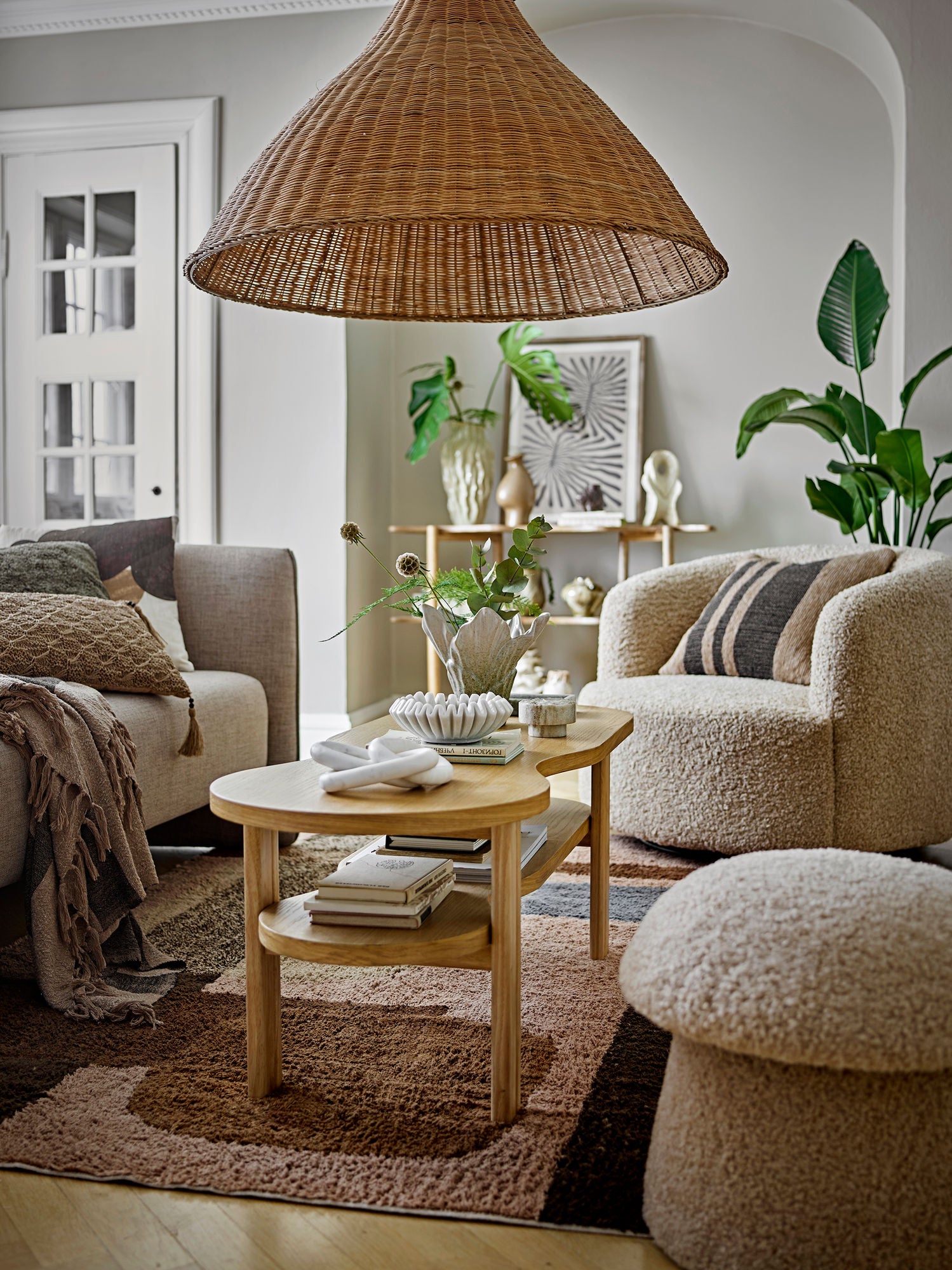 Bloomingville Bocca Lounge -tuoli, luonto, polyesteri