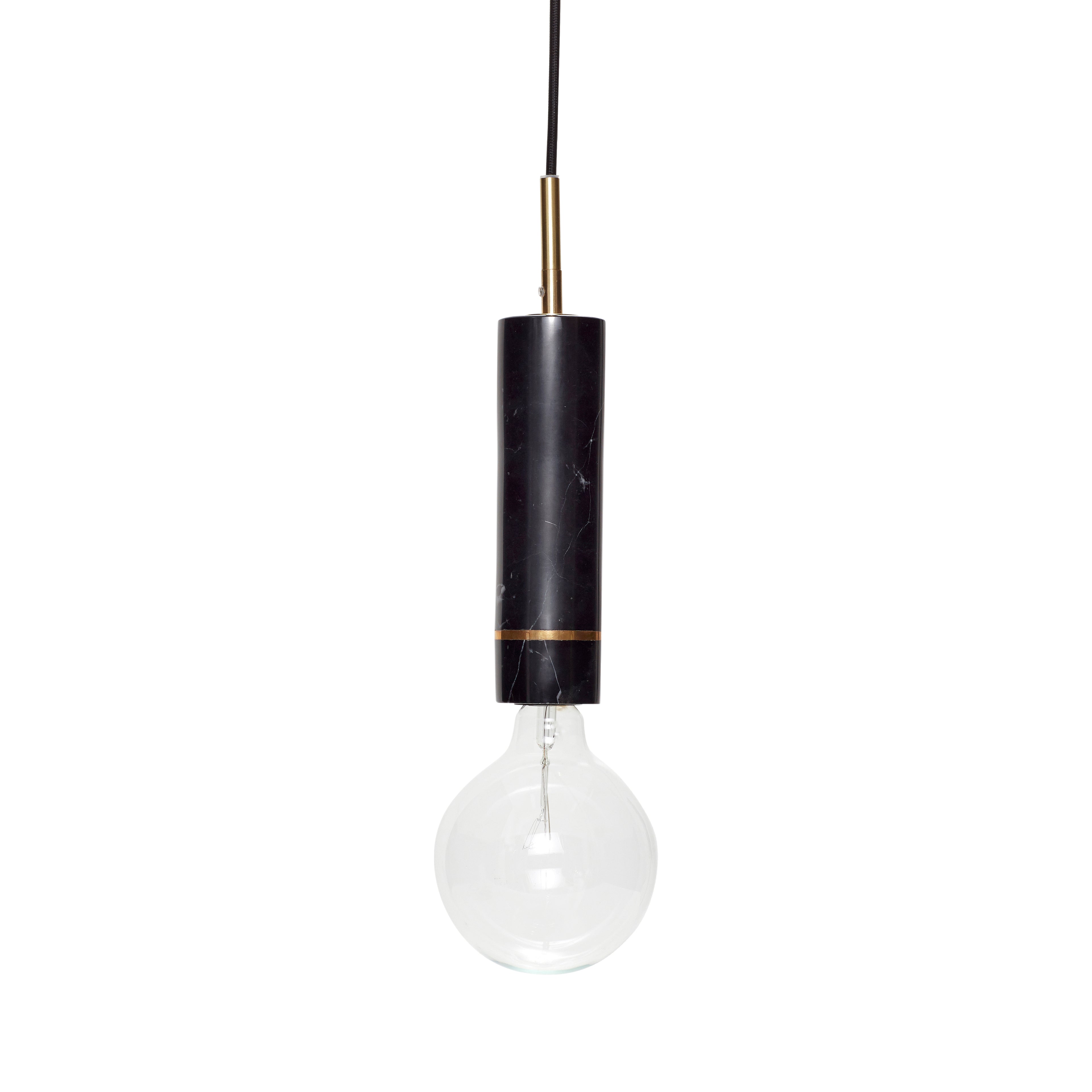 Tyylikäs riipus musta - Ø6xh29cm, e27