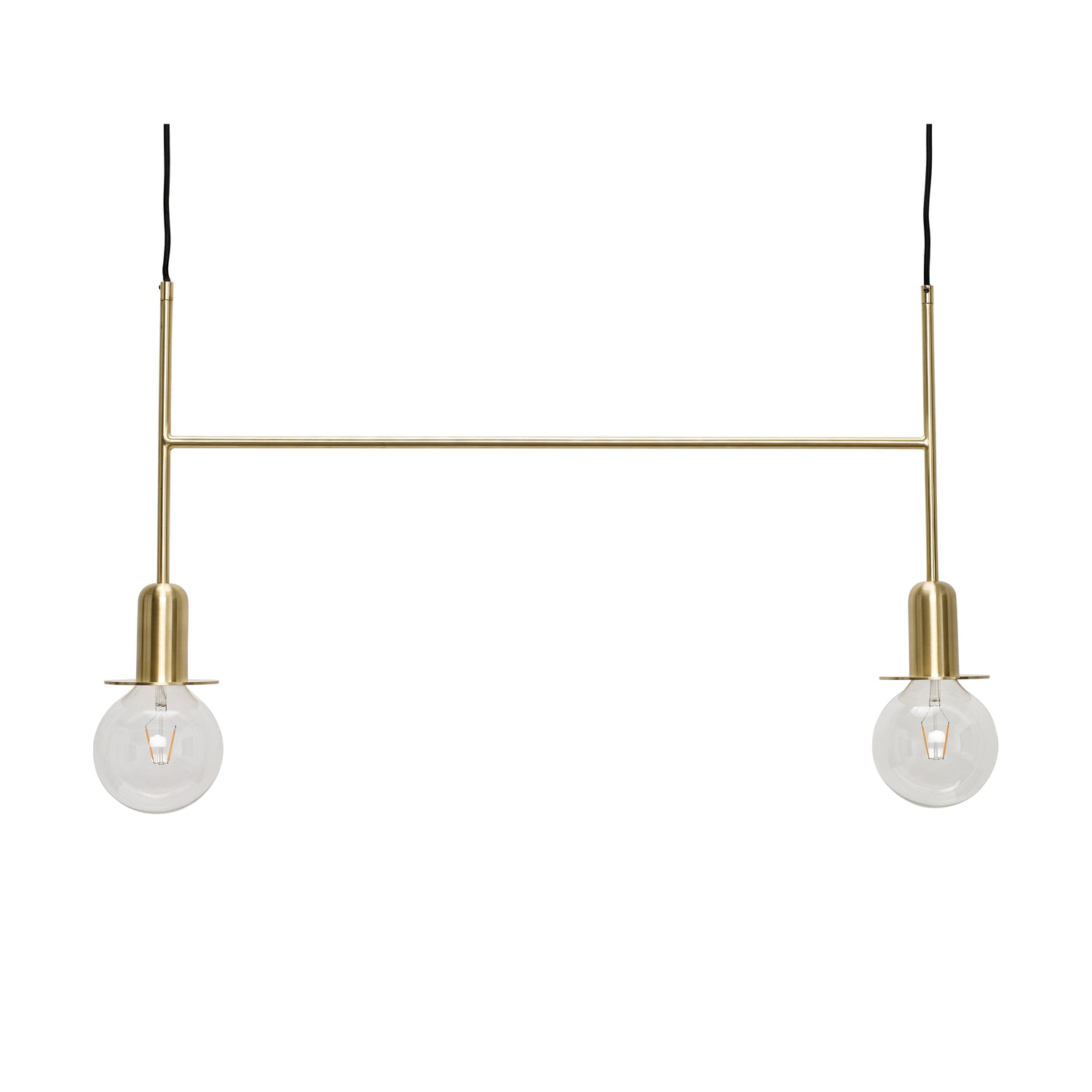 Kahdesti riipus messinkiväri - 86xh40cm, E27/40W