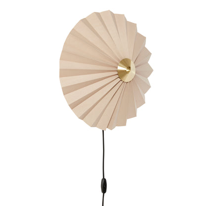 PLISS -seinävalaisin beige - Ø48xh16cm, e27