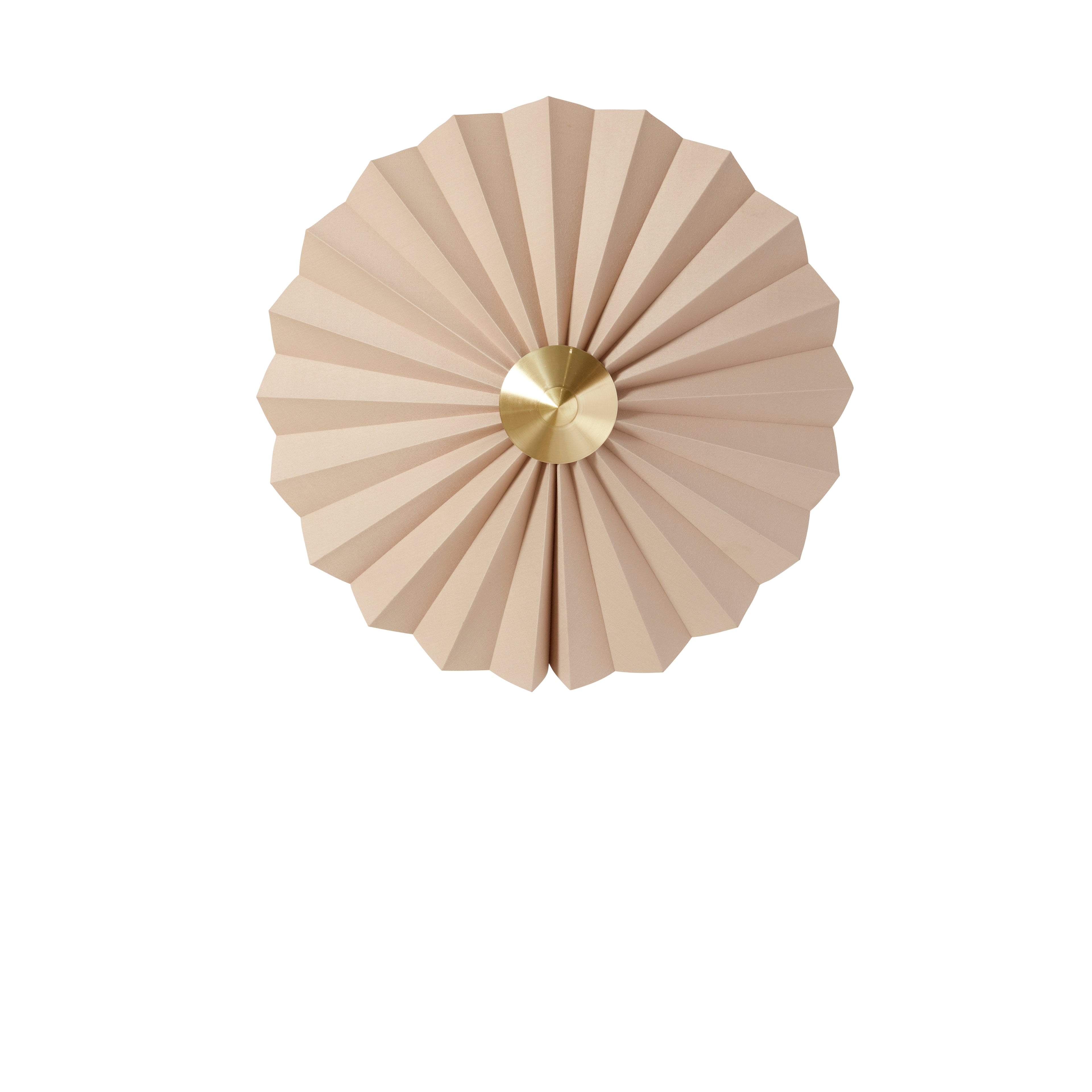 PLISS -seinävalaisin beige - Ø48xh16cm, e27