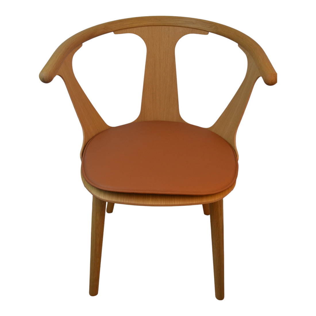 Ylellinen tyyny ja perinteitä SK1 tuolin I - konjakin nahkaa