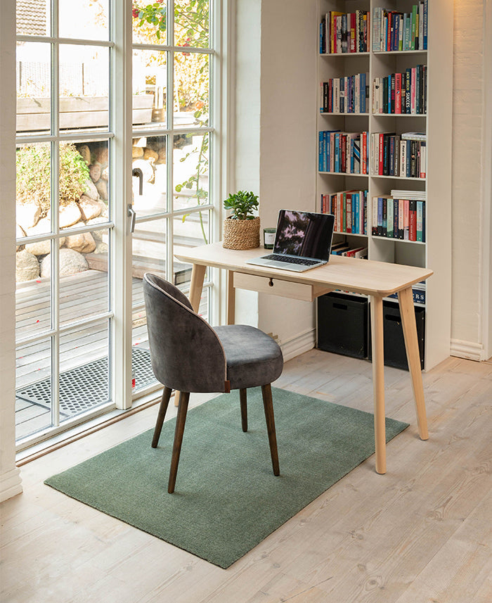 TÆPPE/MÅTTE 90 X 130 cm - UNI COLOR/DUSTY GREEN - Tica Copenhagen - DesignGaragen.dk