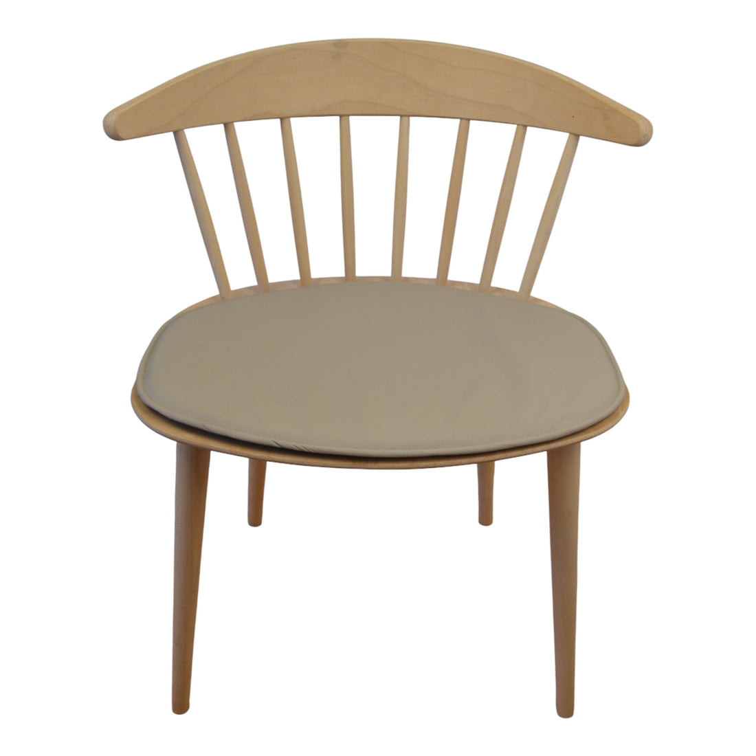 Ylellinen tyyny heinän J104 -tuoliin - hiekkavärinen nahka