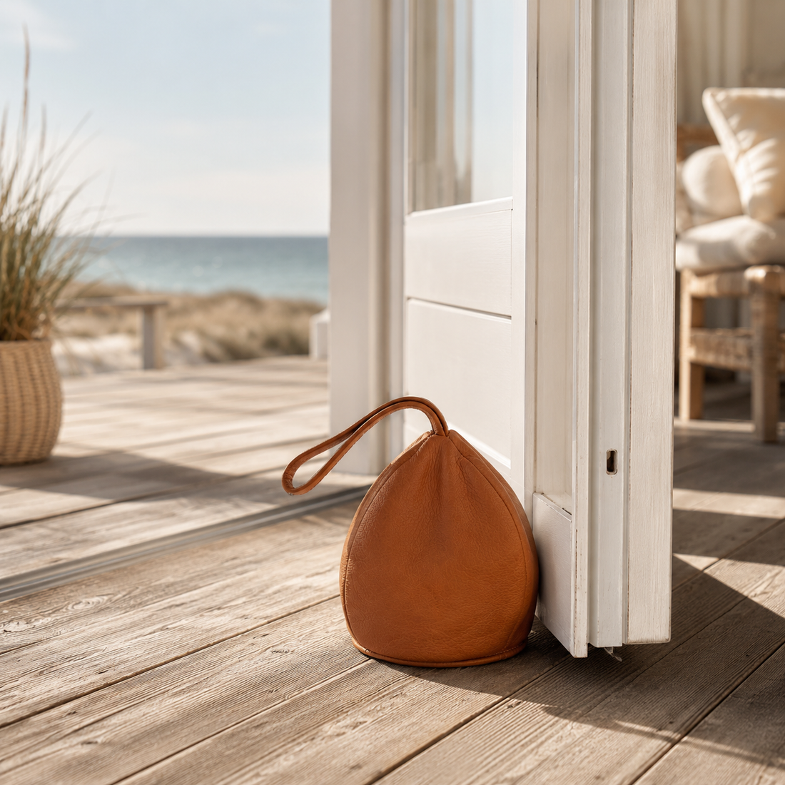 Oven tulppa nahkaa - pisaran muotoinen mallikonjakki