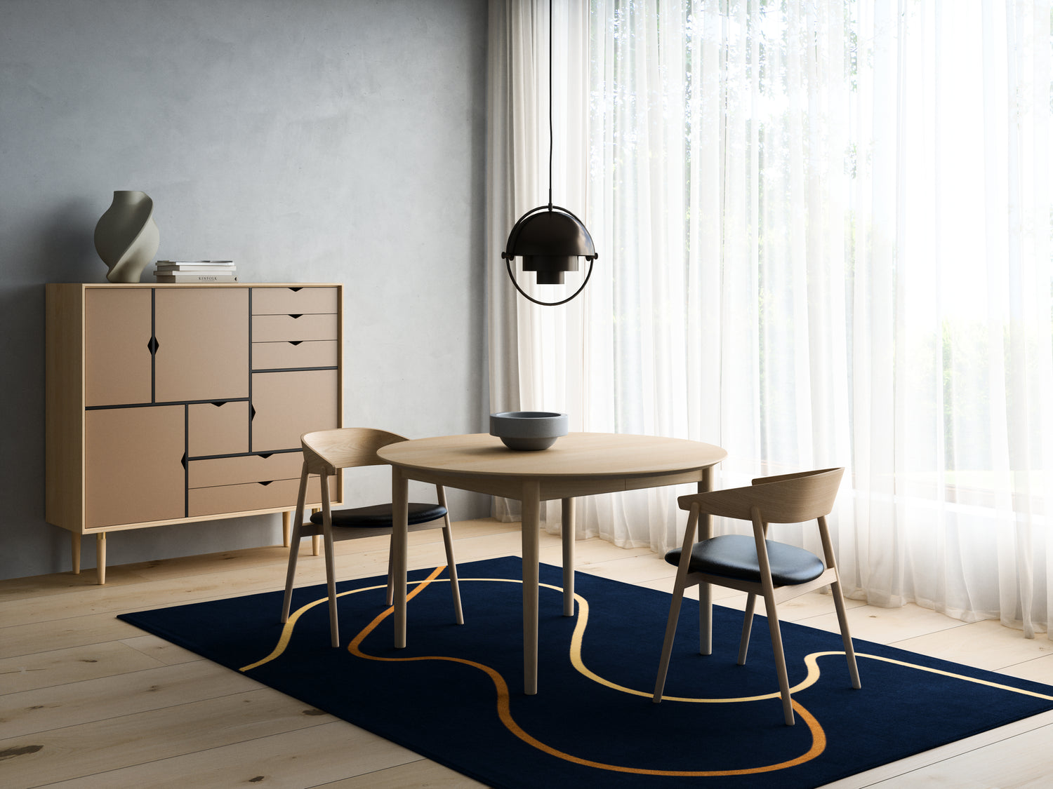 Andersen Classic 290/295 Pull -out -pöytä - pyöreä