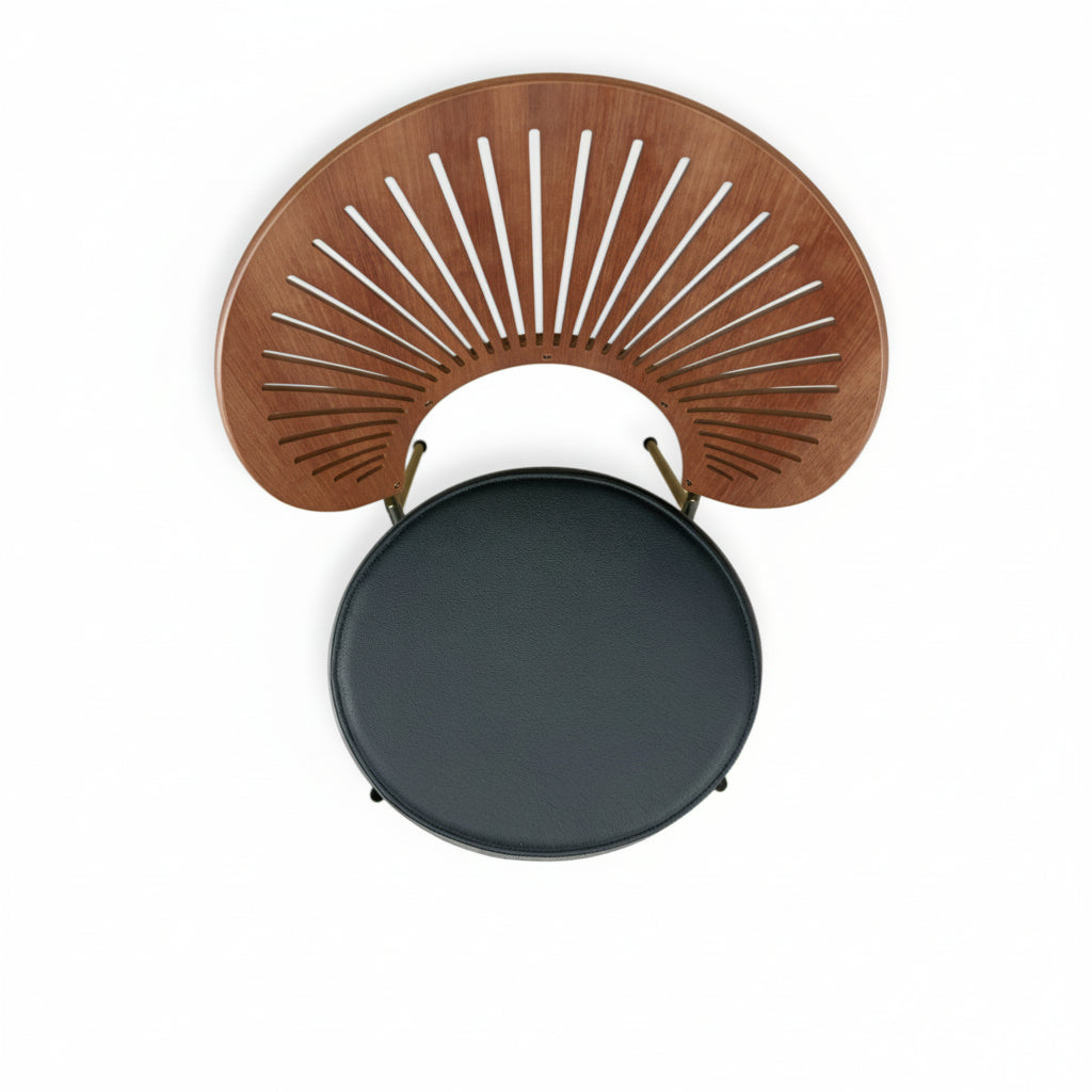 Ylellinen tyyny Nanna Ditzel Trinidad -tuoliin - mustaa nahkaa