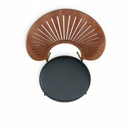 Ylellinen tyyny Nanna Ditzel Trinidad -tuoliin - mustaa nahkaa