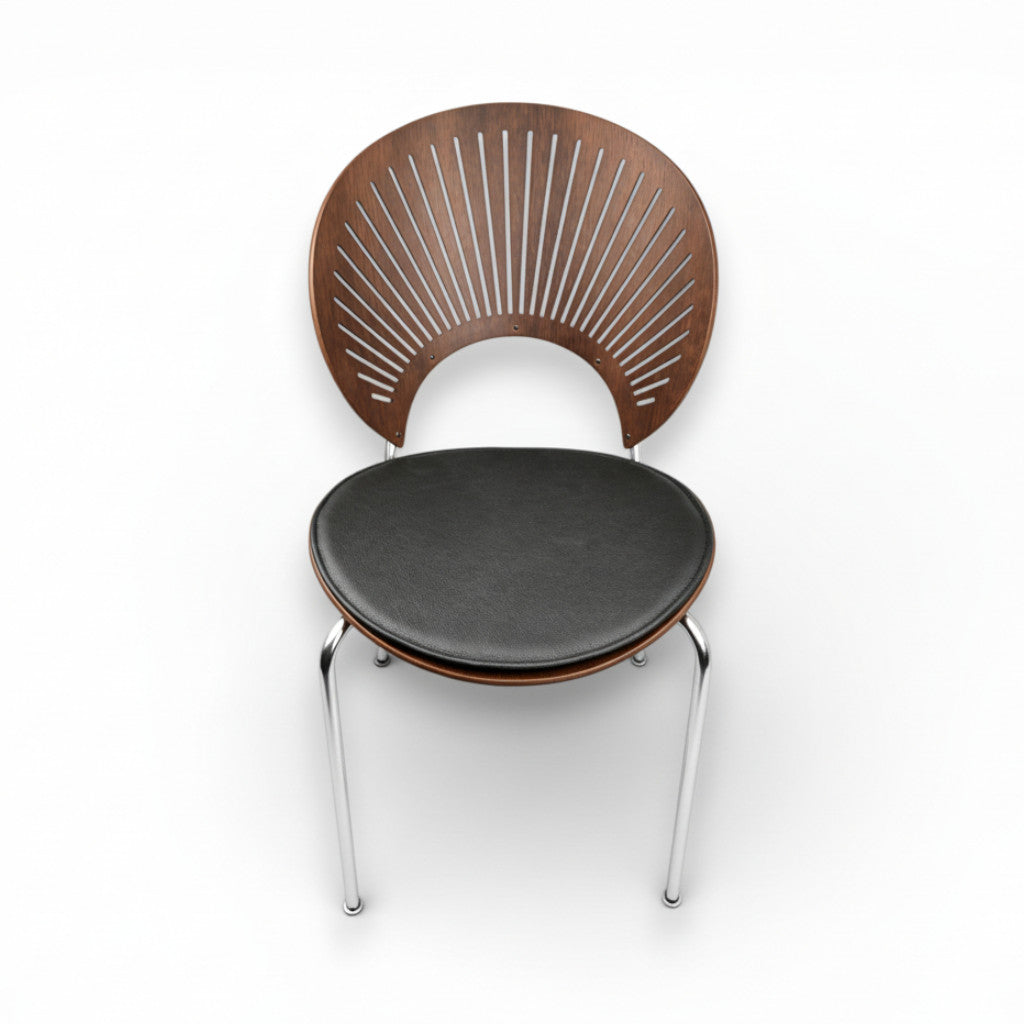 Ylellinen tyyny Nanna Ditzel Trinidad -tuoliin - mustaa nahkaa