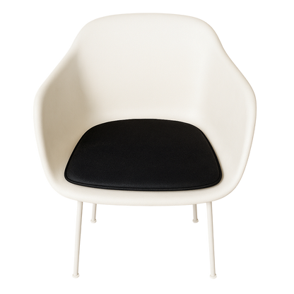 Ylellinen tyyny Muuto -kuitujuhlatuoliin - musta nahka