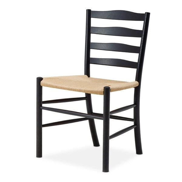 Tyyny Kåre Klintin kirkon tuoliin ilman käsinojaa BM400 mustalla nahkalla