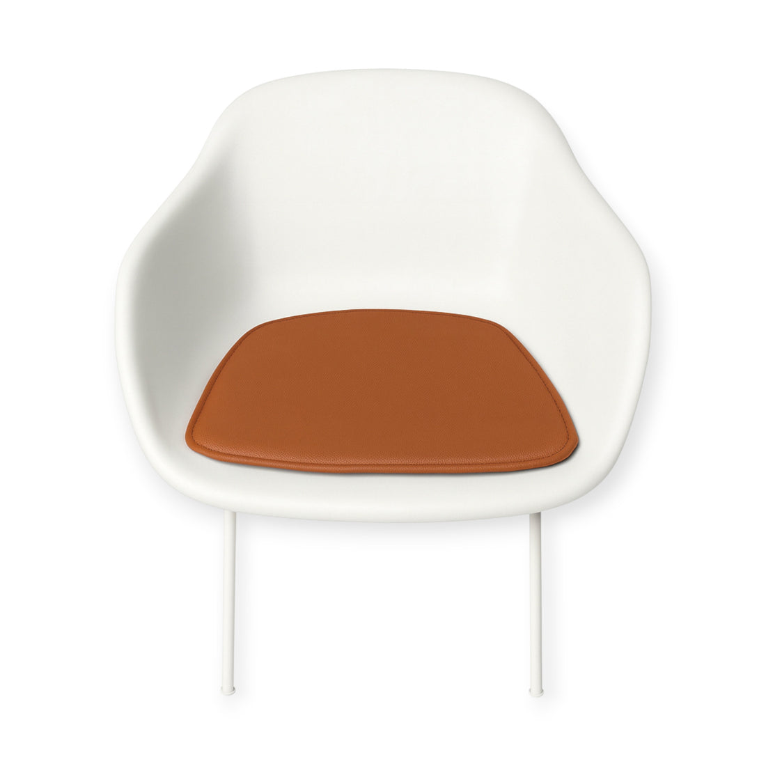 Ylellinen tyyny Muuto -kuitutuolin tuoliin - konjakin nahka