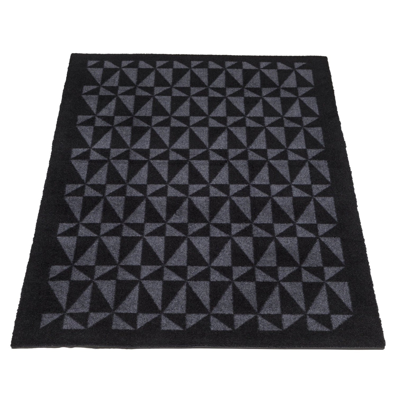 GULVMÅTTE 90 x 130 CM - GRAPHIC/BLACK GREY - Tica Copenhagen - DesignGaragen.dk