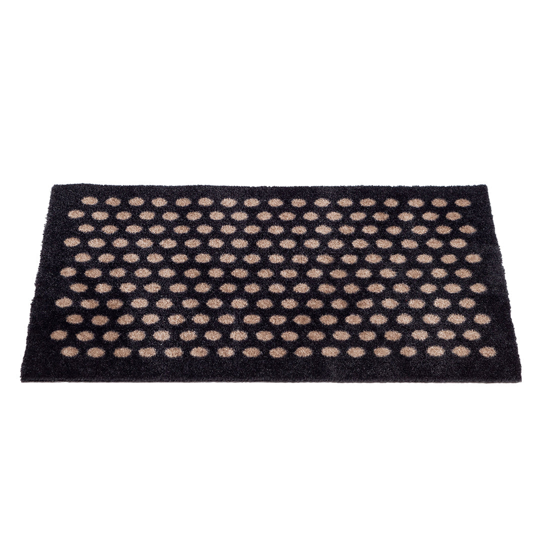 GULVMÅTTE 40 x 60 cm - DOT/BLACK SAND - Tica Copenhagen - DesignGaragen.dk