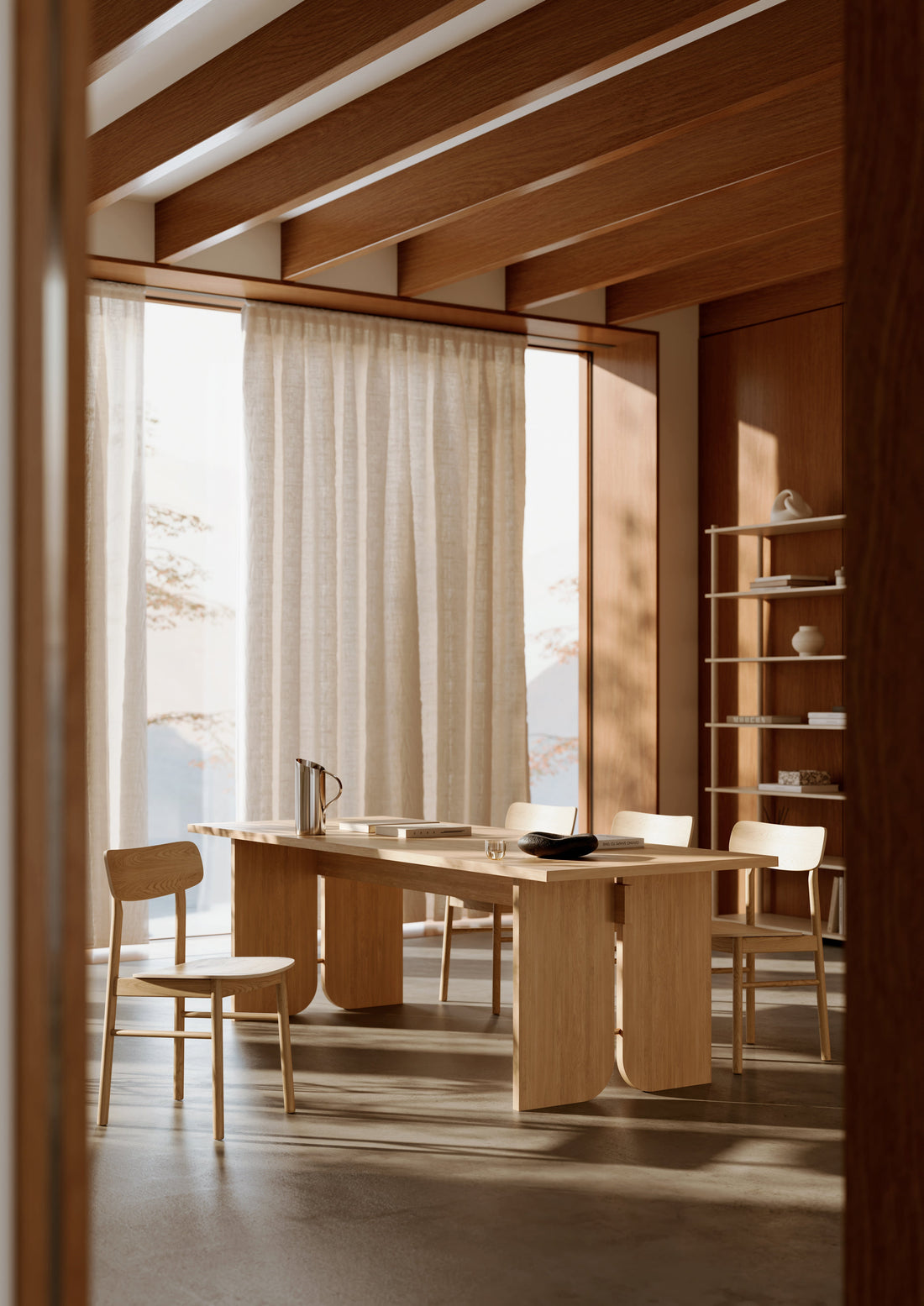 Kimono ruokapöytä - tammi