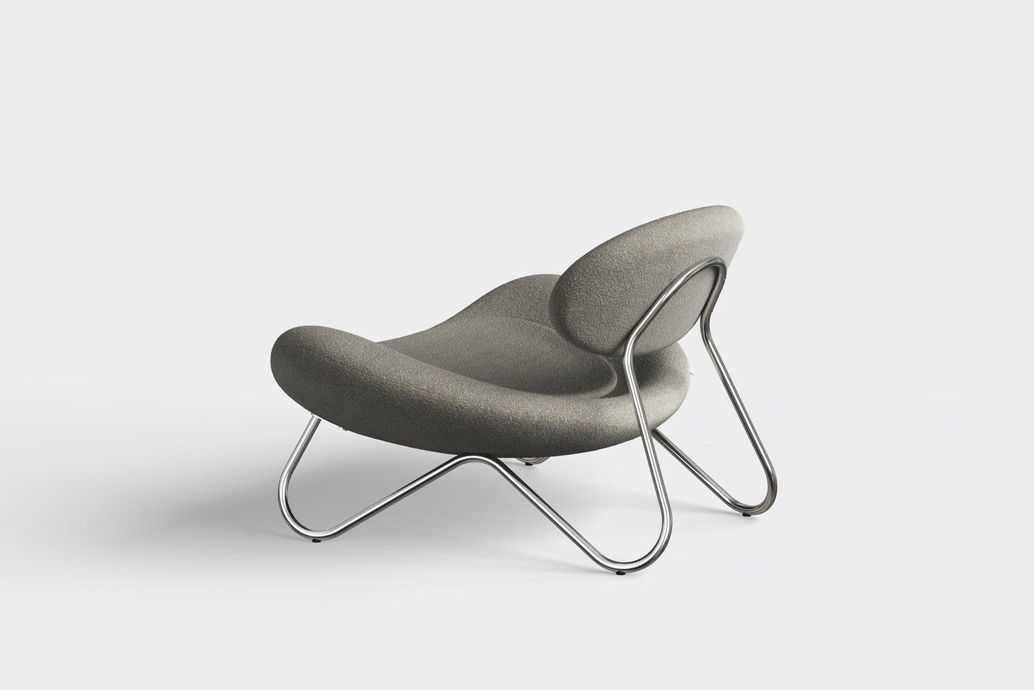 Meadow Lounge Chair - lämmin harmaa/kromi