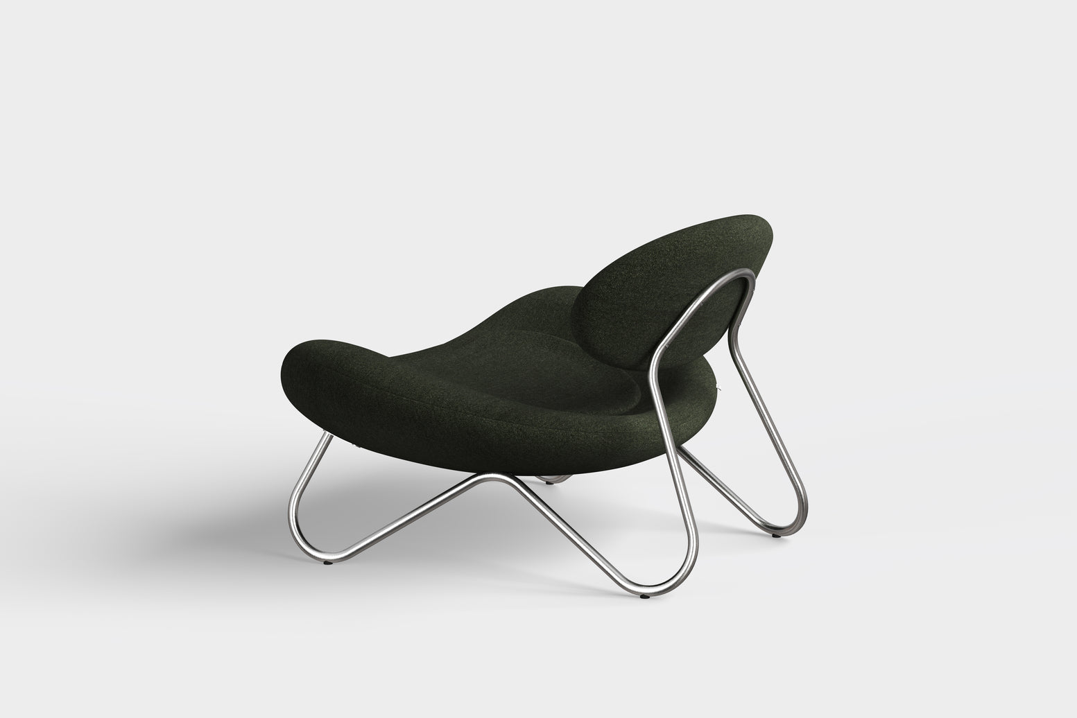 Meadow Lounge Chair - mänty/harjattu teräs
