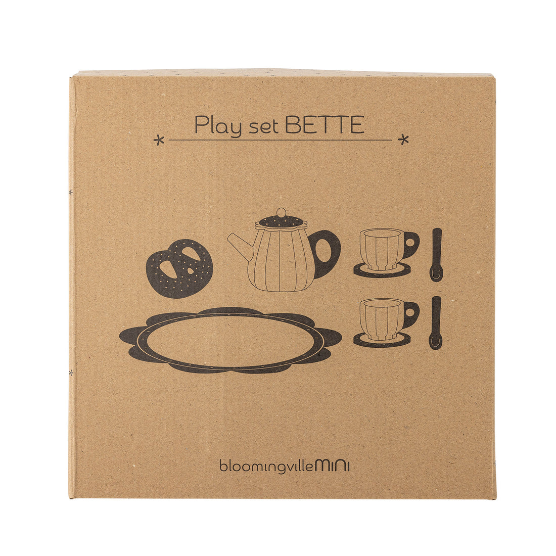 Bloomingville Mini Bette Lelut, Kitchen Set, Brown, FSC®100%, MDF