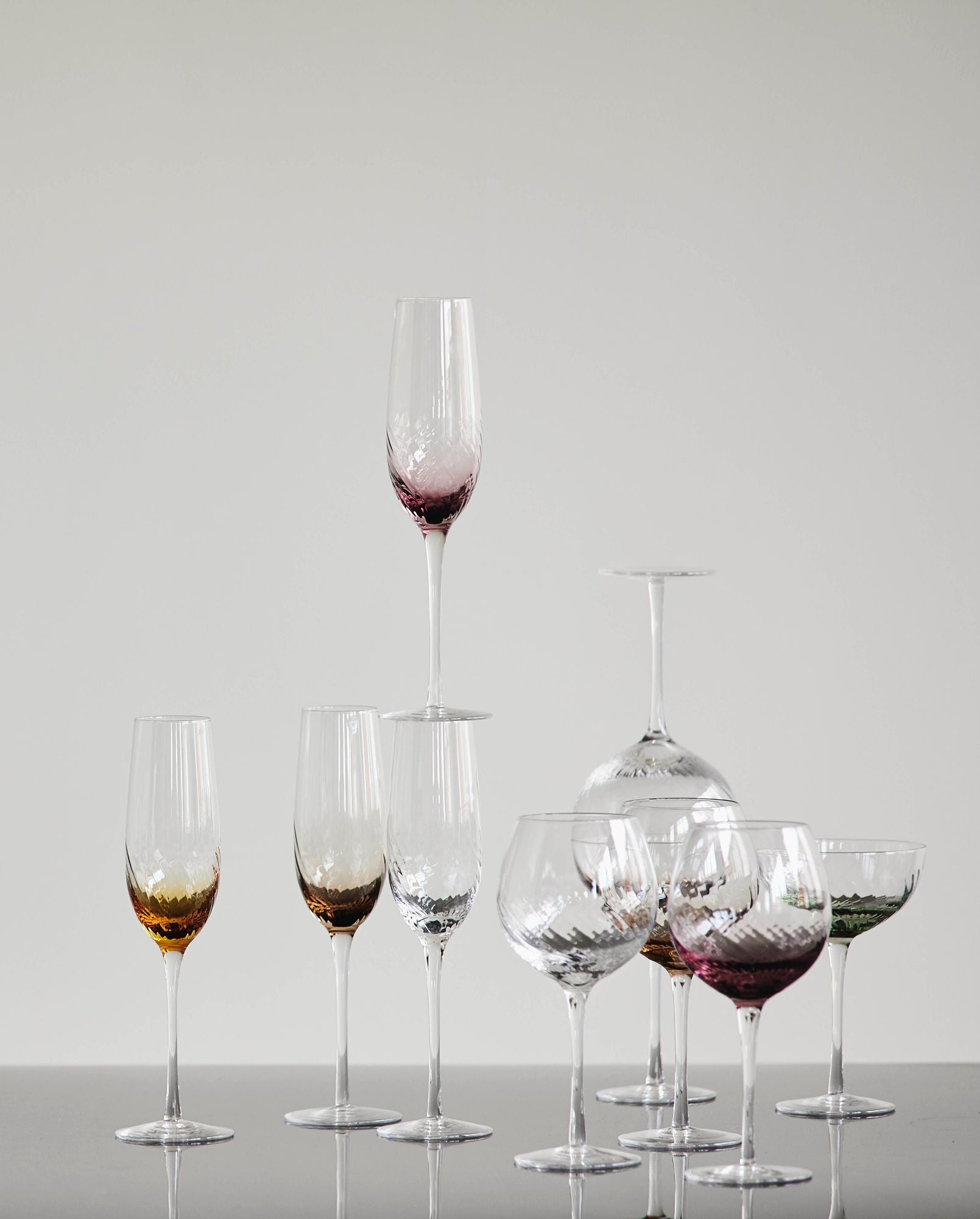 Garo Champagne Glass - H27,5 cm - kirkas lasi