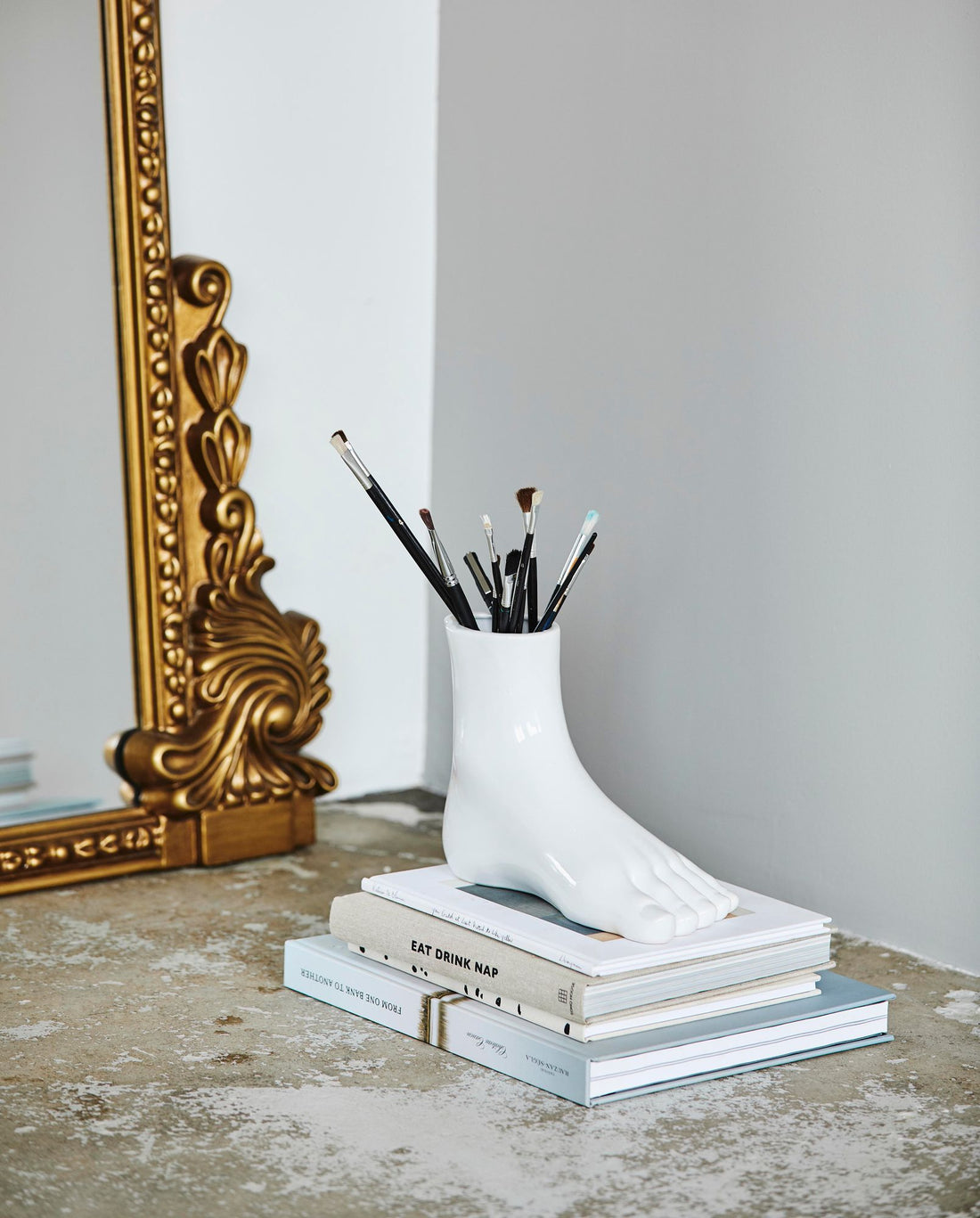 Aruban aramiikka - H19,5 cm - valkoinen