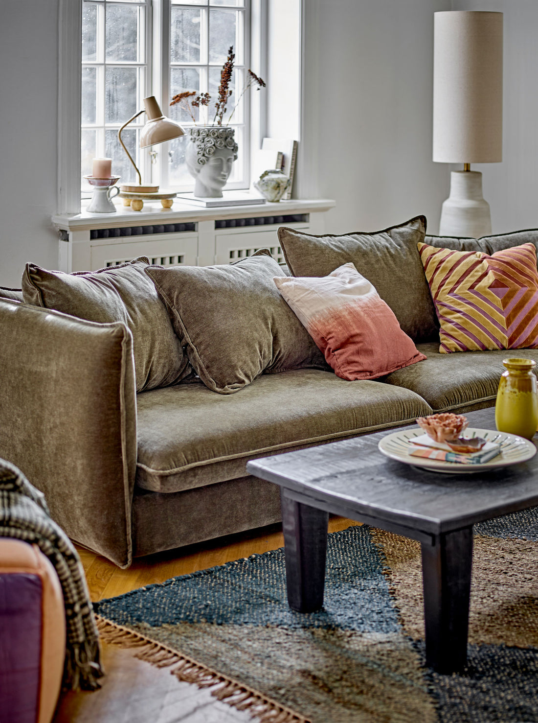 Bloomingville Linetta -lattiavalaisin, valkoinen, kivitavara