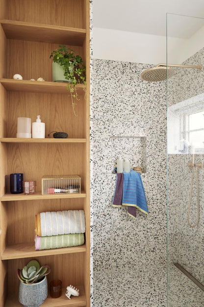 Hübsch Promenade -pyyhe iso violetti/sininen