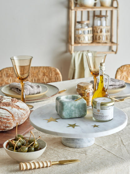 Bloomingville Fenya Star Cake -ruoka, valkoinen, marmori