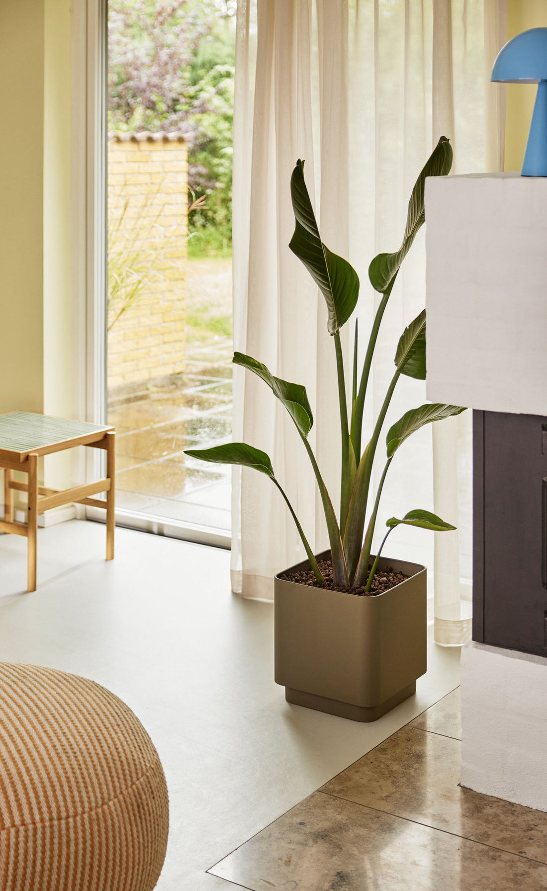 Hübsch Cube Potte Brown (sarja 2)