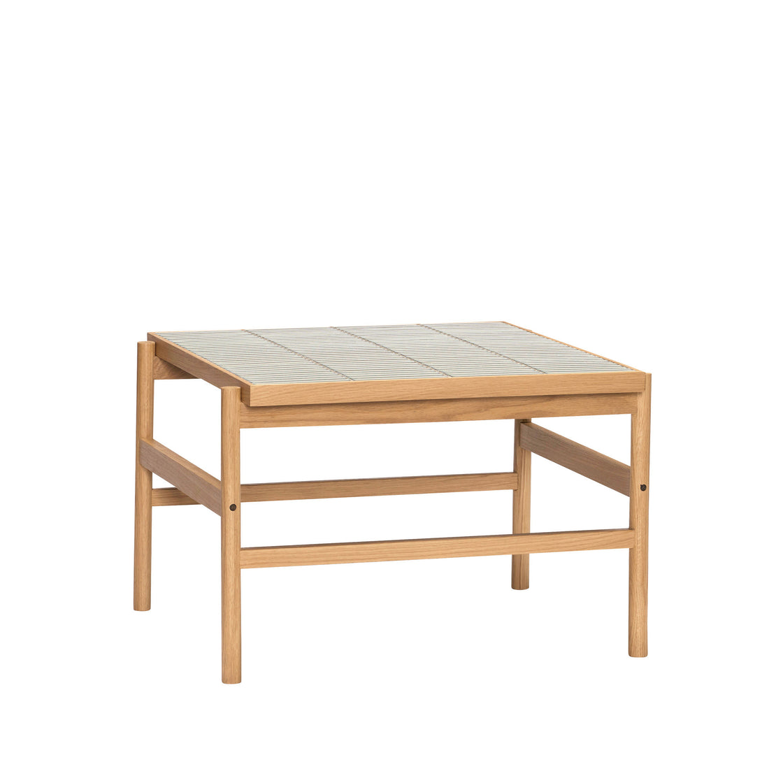 Laatoitettu sohvapöytä Minttu/luonnollinen - 61x66xh44cm