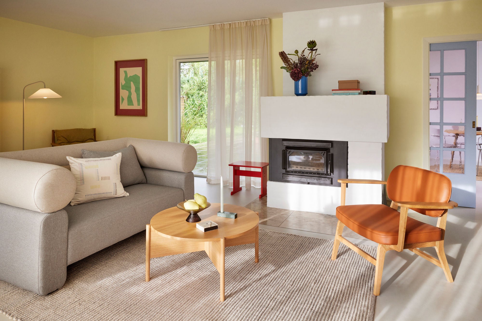 Hübschin kiinteä lattiavalaisin hiekka