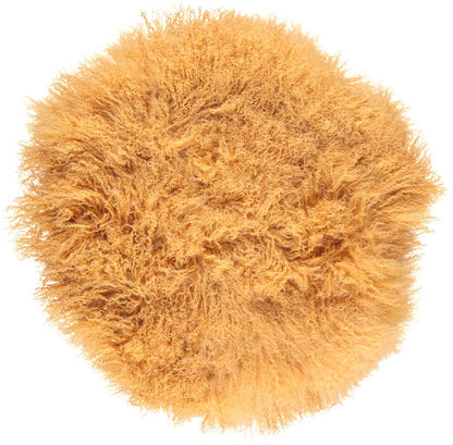 Lampaannahkainen tyyny | Kihara | Tiibet | Ø45 cm, Ø62 cm &amp; Ø38 cm