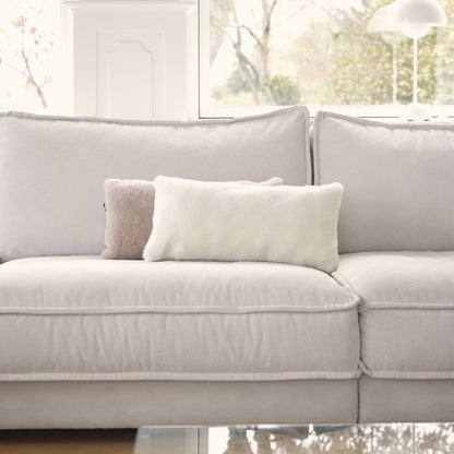 Lampaannahkainen tyyny | Mokasiini | Kaksipuolinen | 28x56 cm