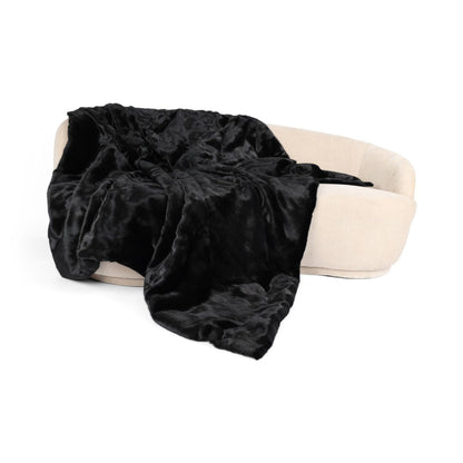 Minkkiruudukko | Takaosa kashmiria | Musta | 188x182 cm