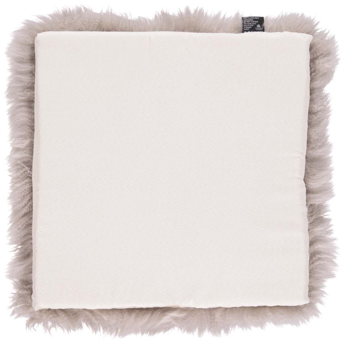 Istuintyyny täytteellä | Pitkäkarvainen | Uusi-Seelanti | 37x37 cm