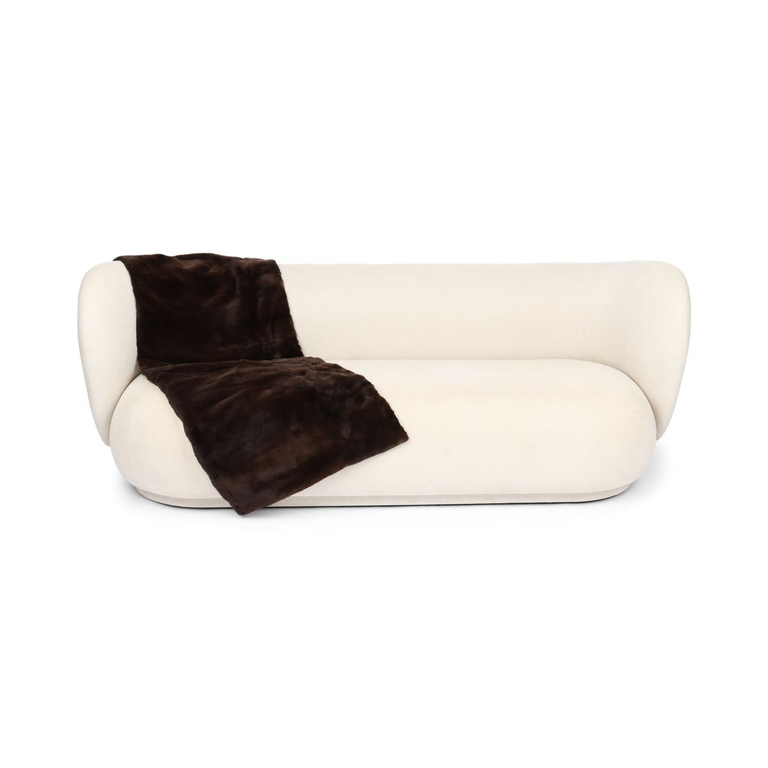 Minkkiruudukko | Takaosa kashmiria | Tummanruskea | 64x142 cm