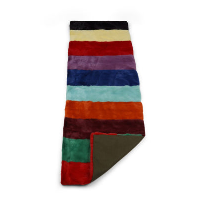 Minkkiruudukko | Takaosa kashmiria | Monivärinen Kirkas | 70x230 cm