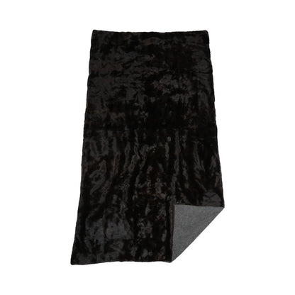 Minkkiruudukko | Takaosa kashmiria | Tummanruskea | 122x222 cm