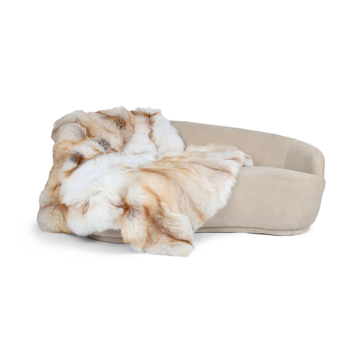 Ensiluokkainen kettumatto | Takaosa kashmiria | Vaalea kulta | 150x150 cm