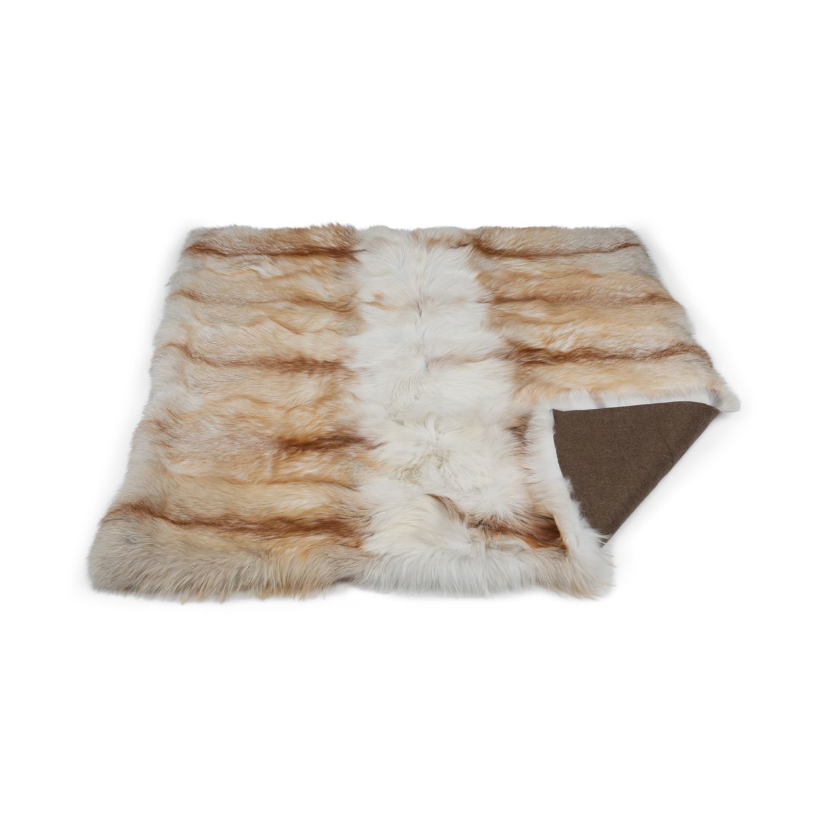 Ensiluokkainen kettumatto | Takaosa kashmiria | Vaalea kulta | 150x150 cm