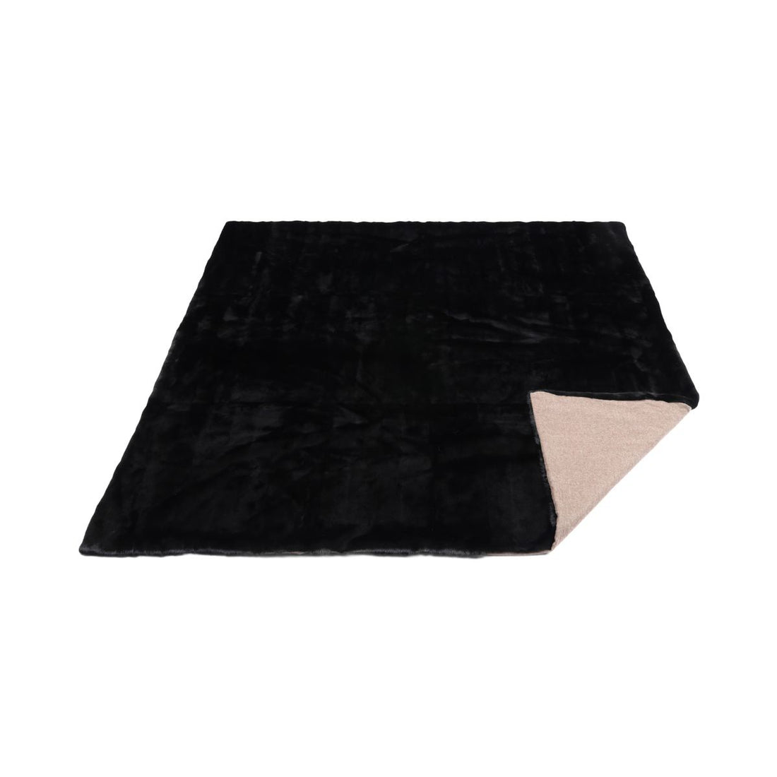 Minkkiruudukko | Takaosa kashmiria | Musta | 188x182 cm