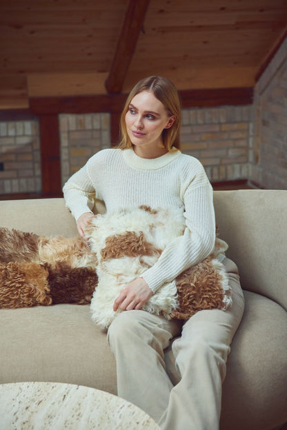 Lampaannahkainen tyyny | Toscana | Kaksipuolinen