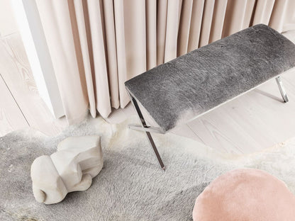 Lampaannahkainen tyyny | Velvet | Mokasiini | Kaksipuolinen | Ø45 cm &amp; Ø62 cm