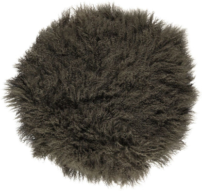 Lampaannahkainen tyyny | Kihara | Tiibet | Ø45 cm, Ø62 cm &amp; Ø38 cm