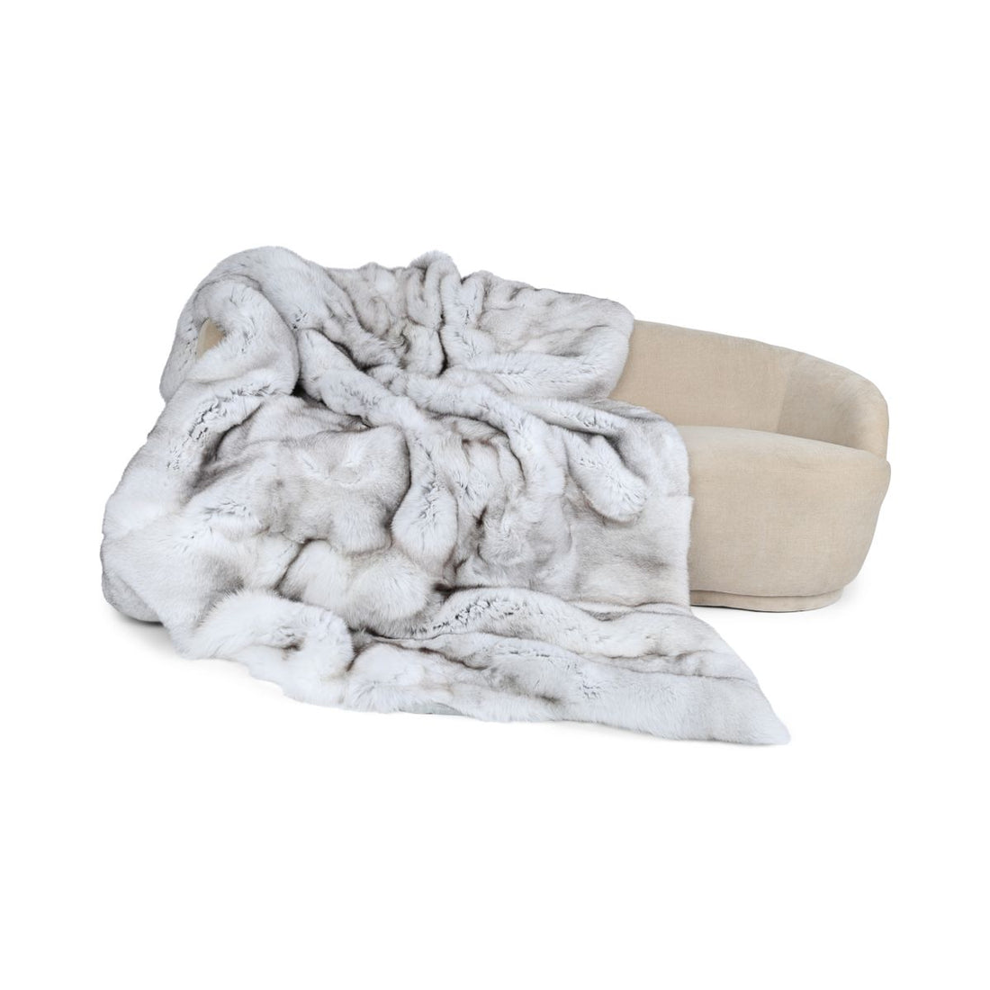 Ensiluokkainen kettumatto | Takaosa kashmiria | Sinikettu | 230x320 cm